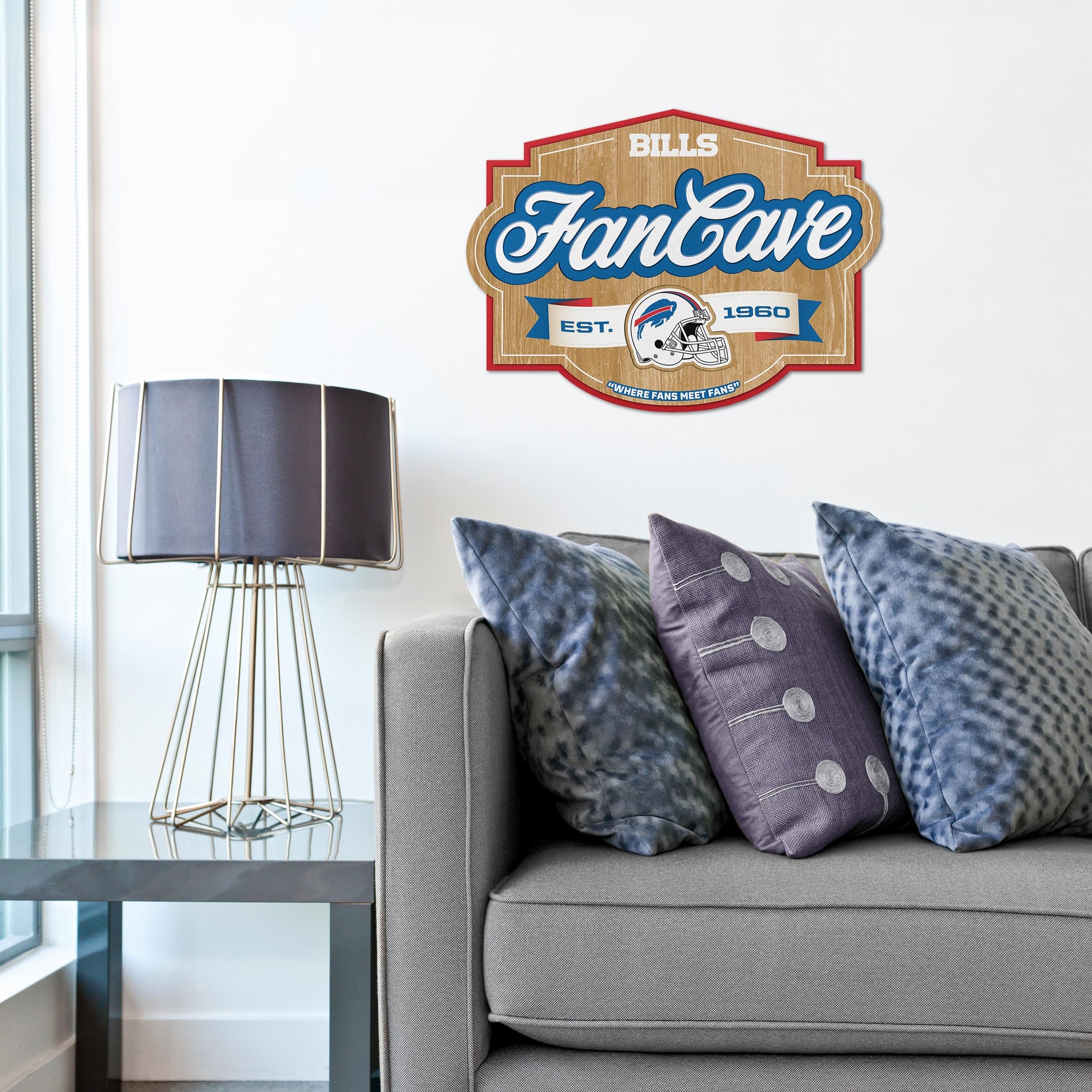 Buffalo Bills Fan Cave Wall Art Alt 1