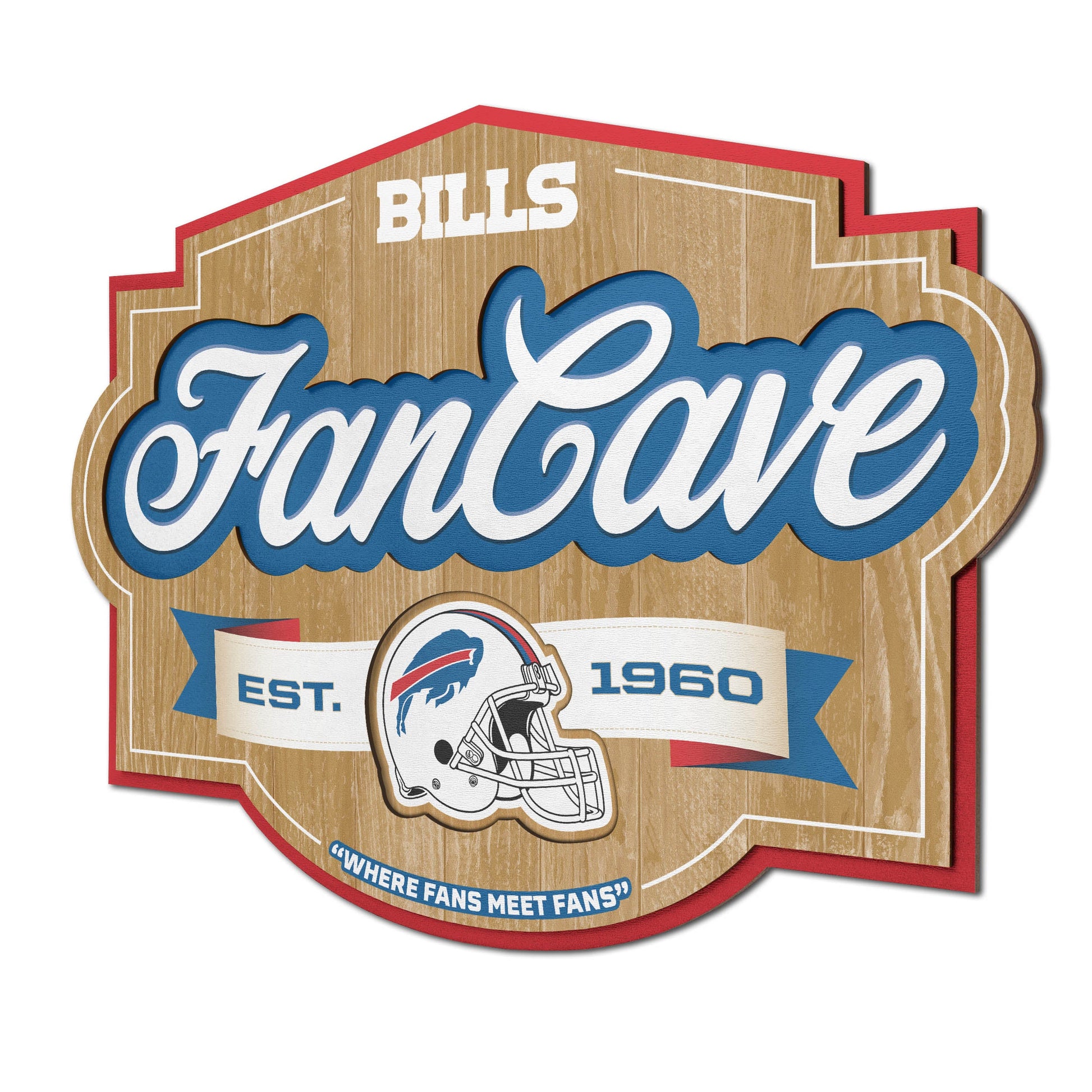 Buffalo Bills Fan Cave Wall Art