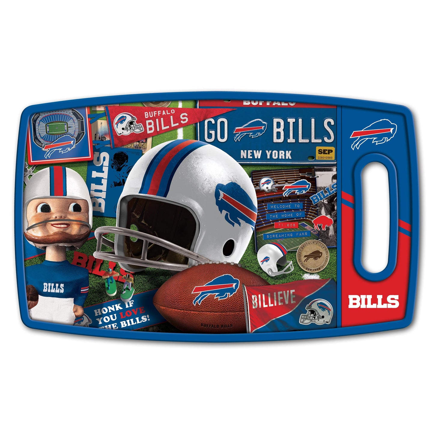 Buffalo Bills Retro Series Cutting Board