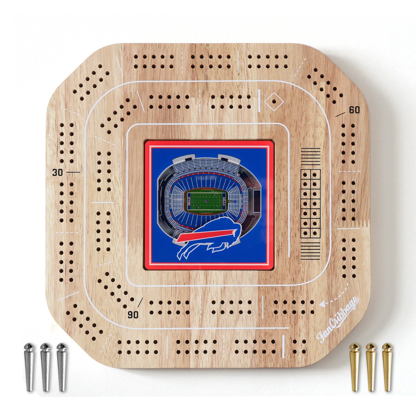 NFL Buffalo Bills StadiumView Cribbage Game