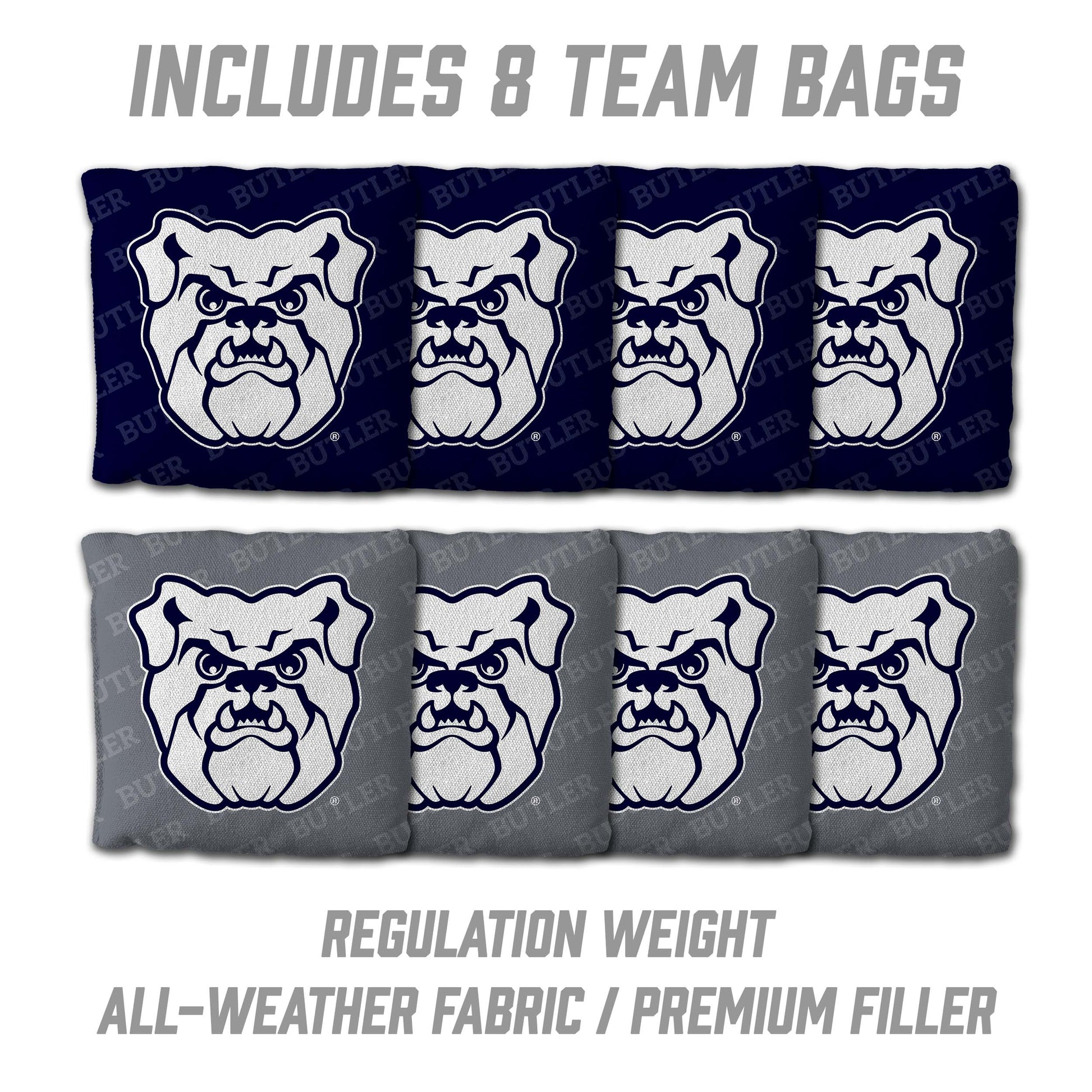 NCAA Butler Bulldogs 2' X 3' All-Wood Cornhole Set - Alt 3