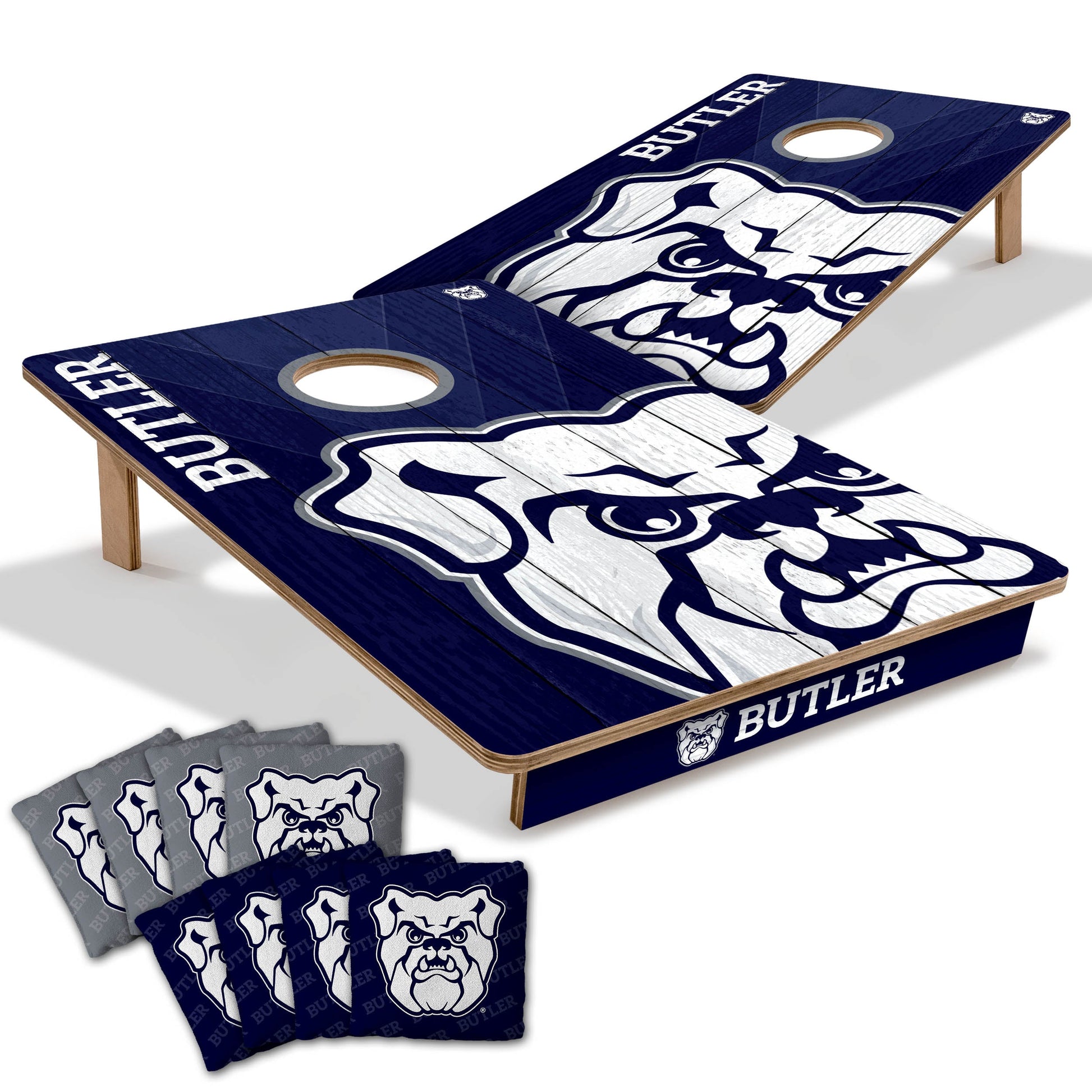 NCAA Butler Bulldogs 2' X 3' All-Wood Cornhole Set-main