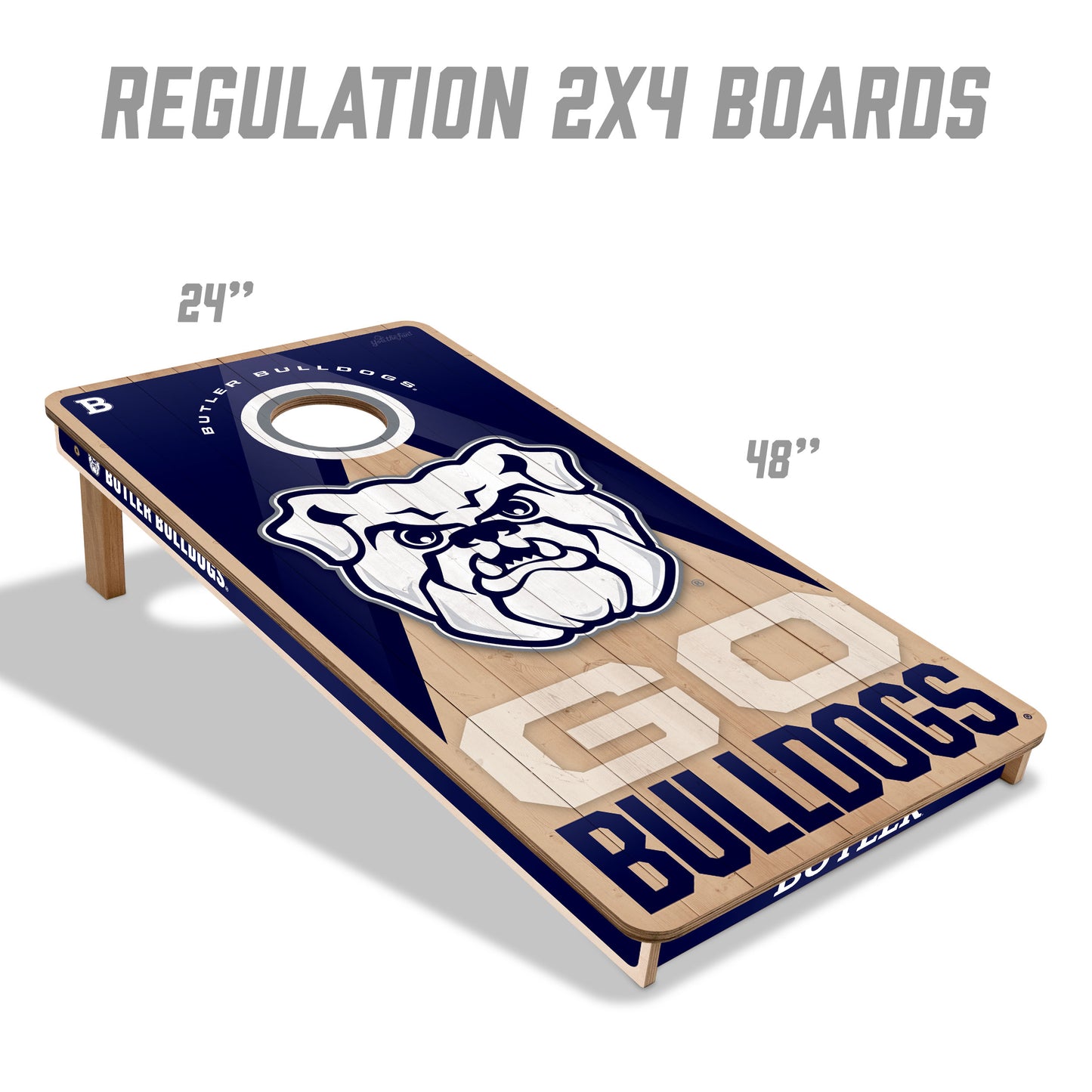 NCAA Butler Bulldogs 2' x 4' Slogan Series Cornhole