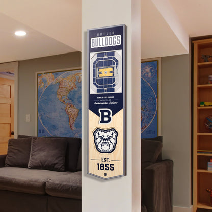 NCAA Butler Bulldogs 3D Stadium Banner 8' X 32'