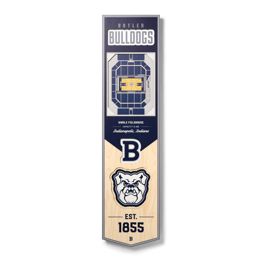 NCAA Butler Bulldogs 3D Stadium Banner 8' X 32'