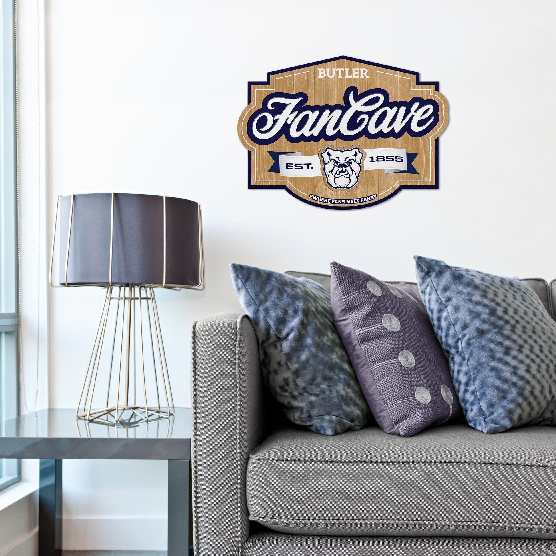 Butler Bulldogs Fan Cave Sign Alt 1