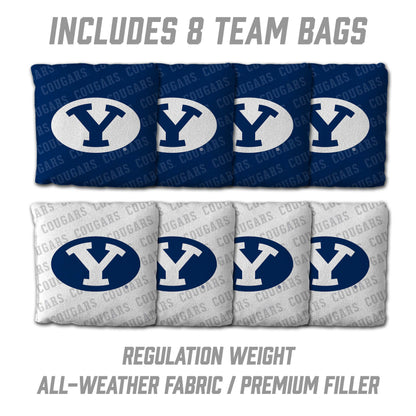 NCAA BYU Cougars 2' X 3' All-Wood Cornhole Set - Alt 3