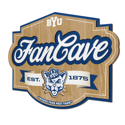 BYU Cougars Fan Cave Sign