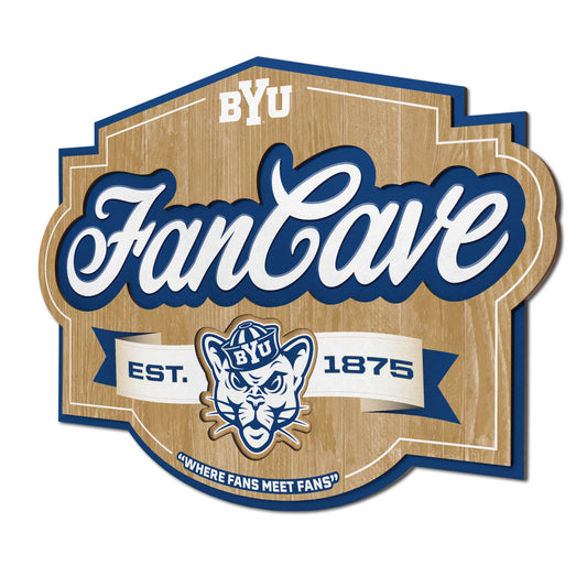 BYU Cougars Fan Cave Sign