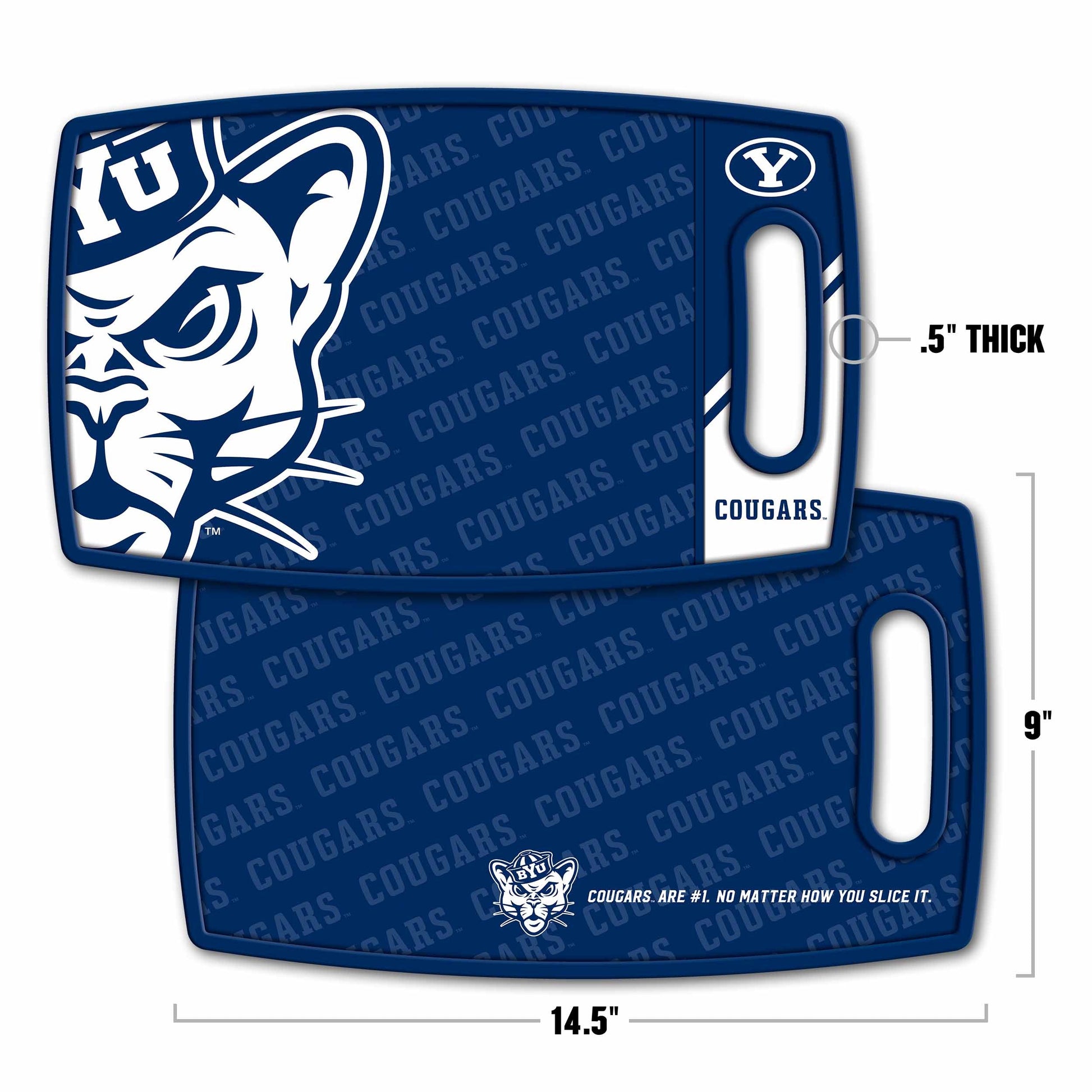 BYU Cougars Logo Series Cutting Board Alt 1