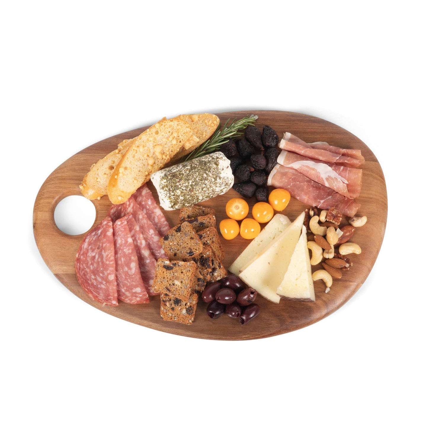 Washington & Lee Generals - Pebble Shaped Acacia Serving Board 15" x 10"