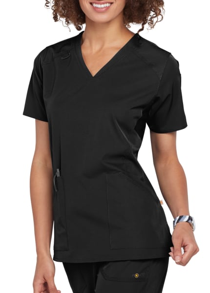 MULTI-POCKET V-NECK TOP C12106