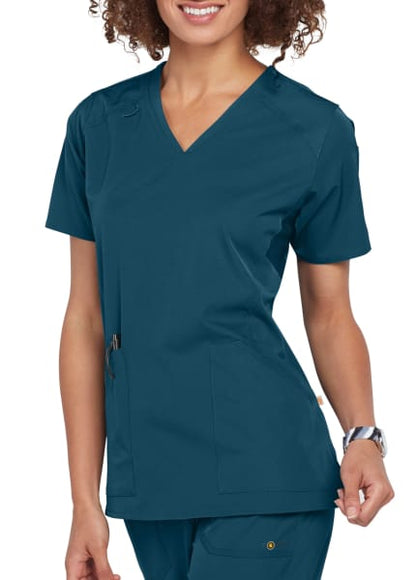 MULTI-POCKET V-NECK TOP C12106