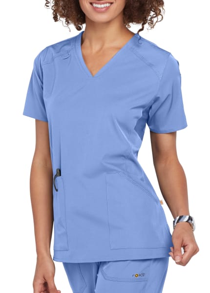 MULTI-POCKET V-NECK TOP C12106