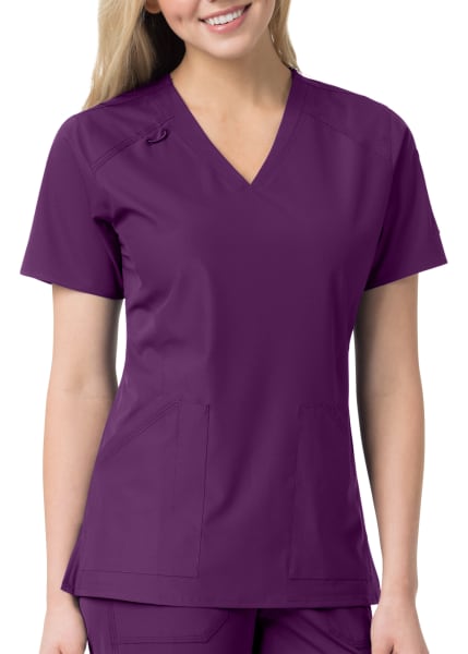 MULTI-POCKET V-NECK TOP C12106