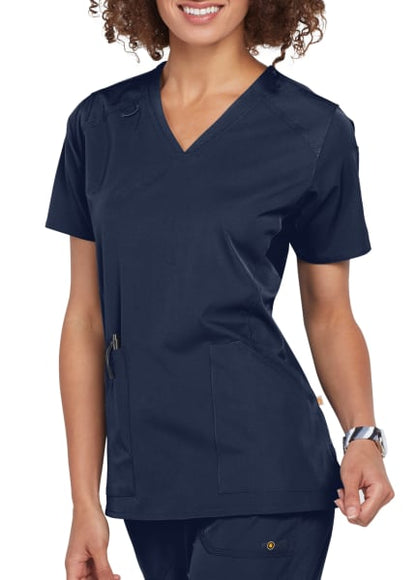 MULTI-POCKET V-NECK TOP C12106