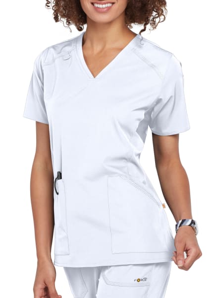 MULTI-POCKET V-NECK TOP C12106