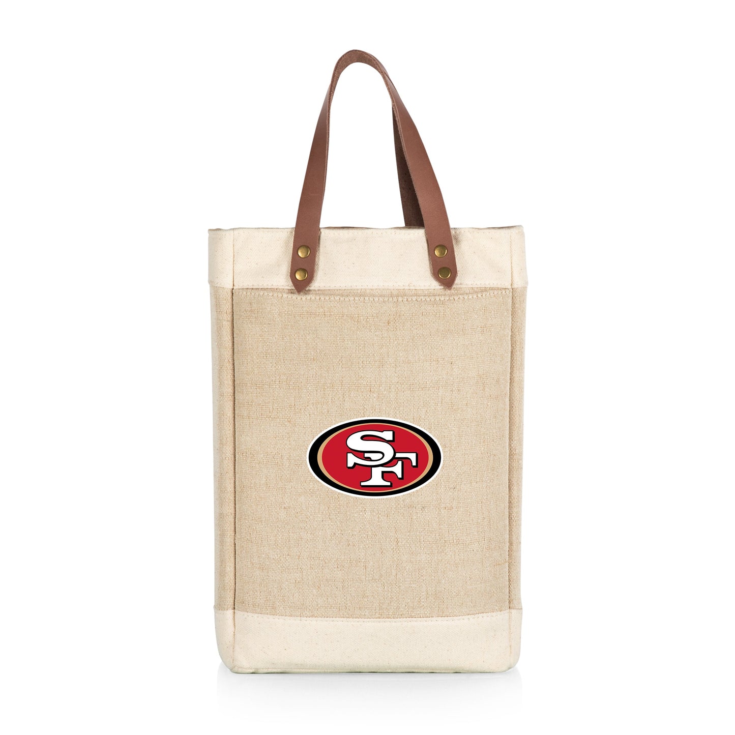San Francisco 49ers - Pinot Jute 2 Bottle Insulated Wine Bag