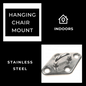 Indoor Ceiling Hammock Chair Swing Mount Kit
