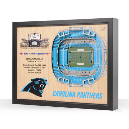 NFL Carolina Panthers 25-Layer StadiumView Wallart