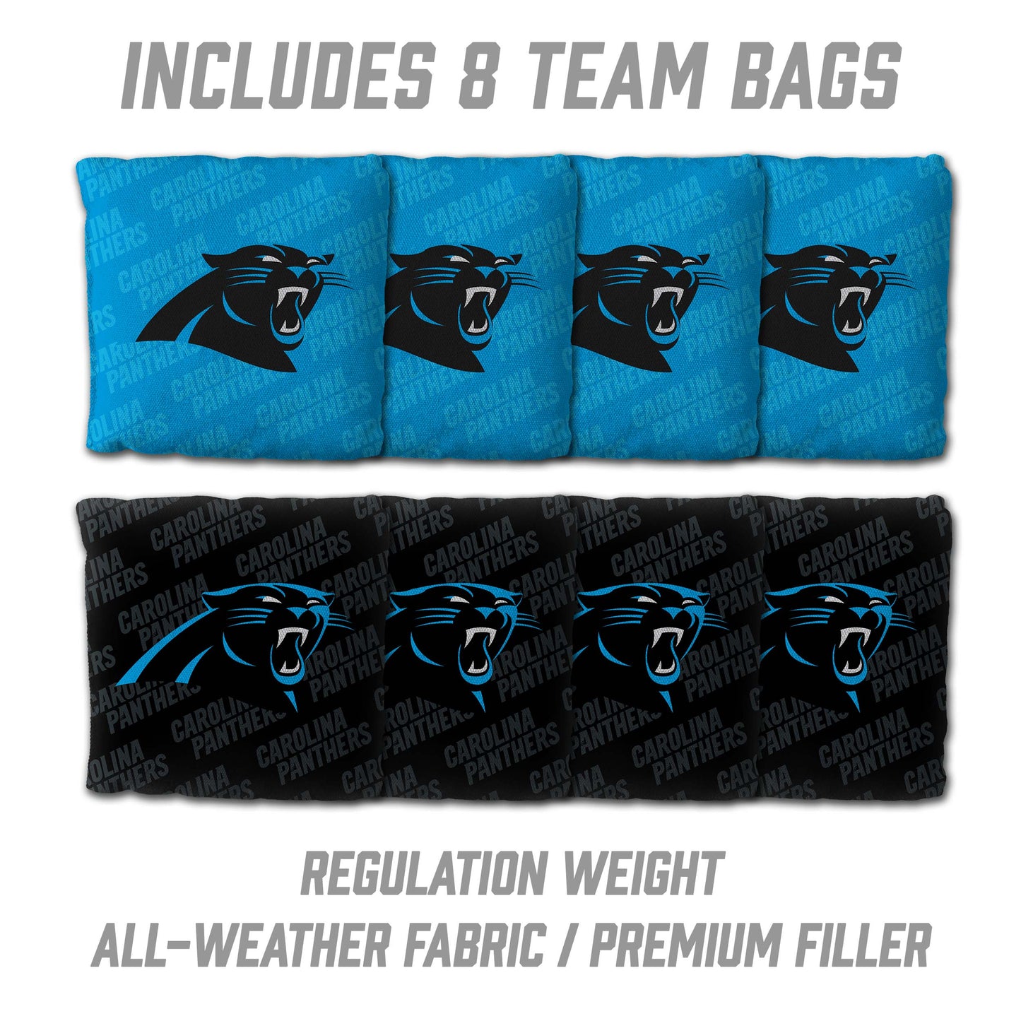 NFL Carolina Panthers 2' X 3' All-Wood Cornhole Set - Alt 3
