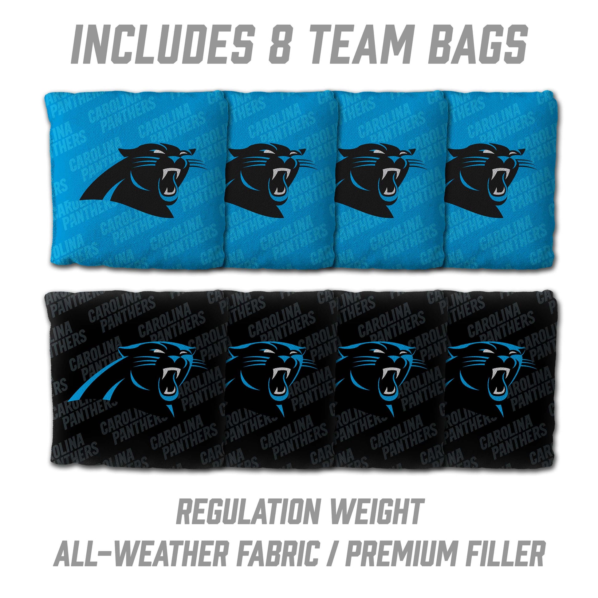 NFL Carolina Panthers 2' X 3' All-Wood Cornhole Set - Alt 3