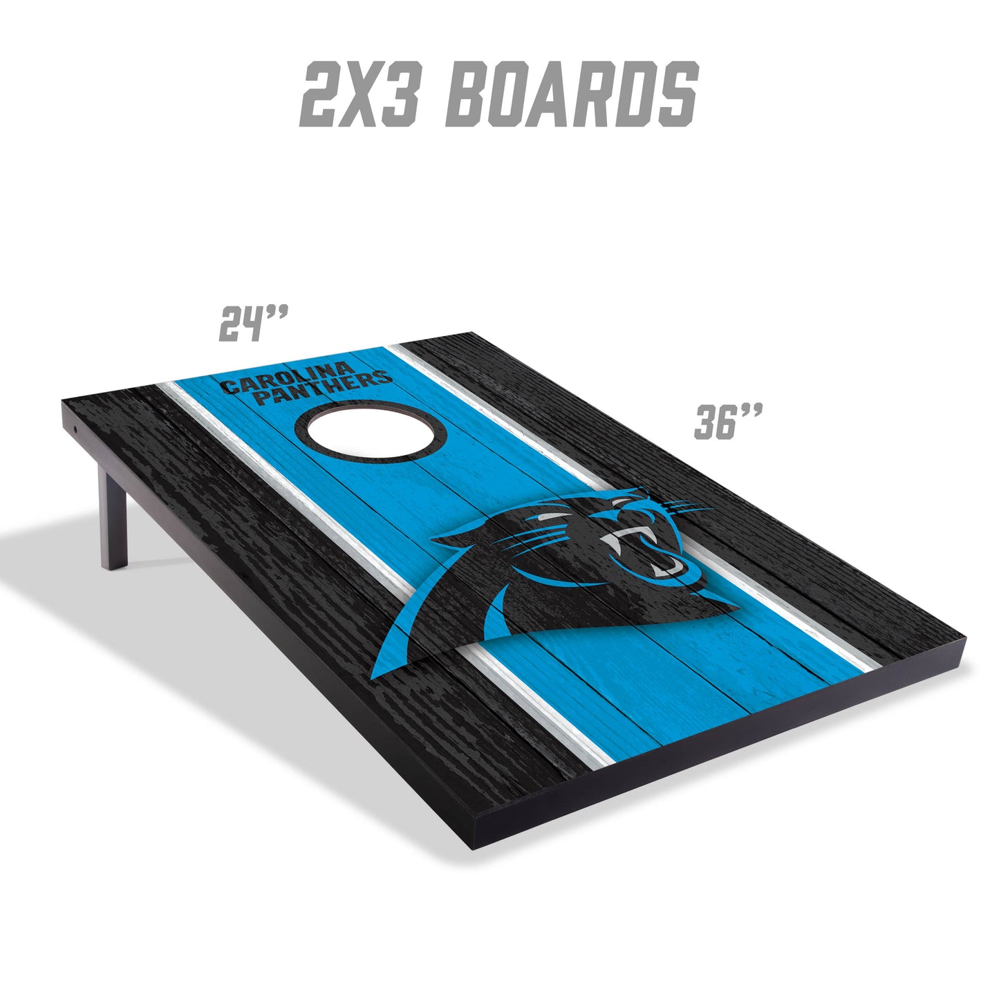 NFL Carolina Panthers 2' x 3' MDF Cornhole Set