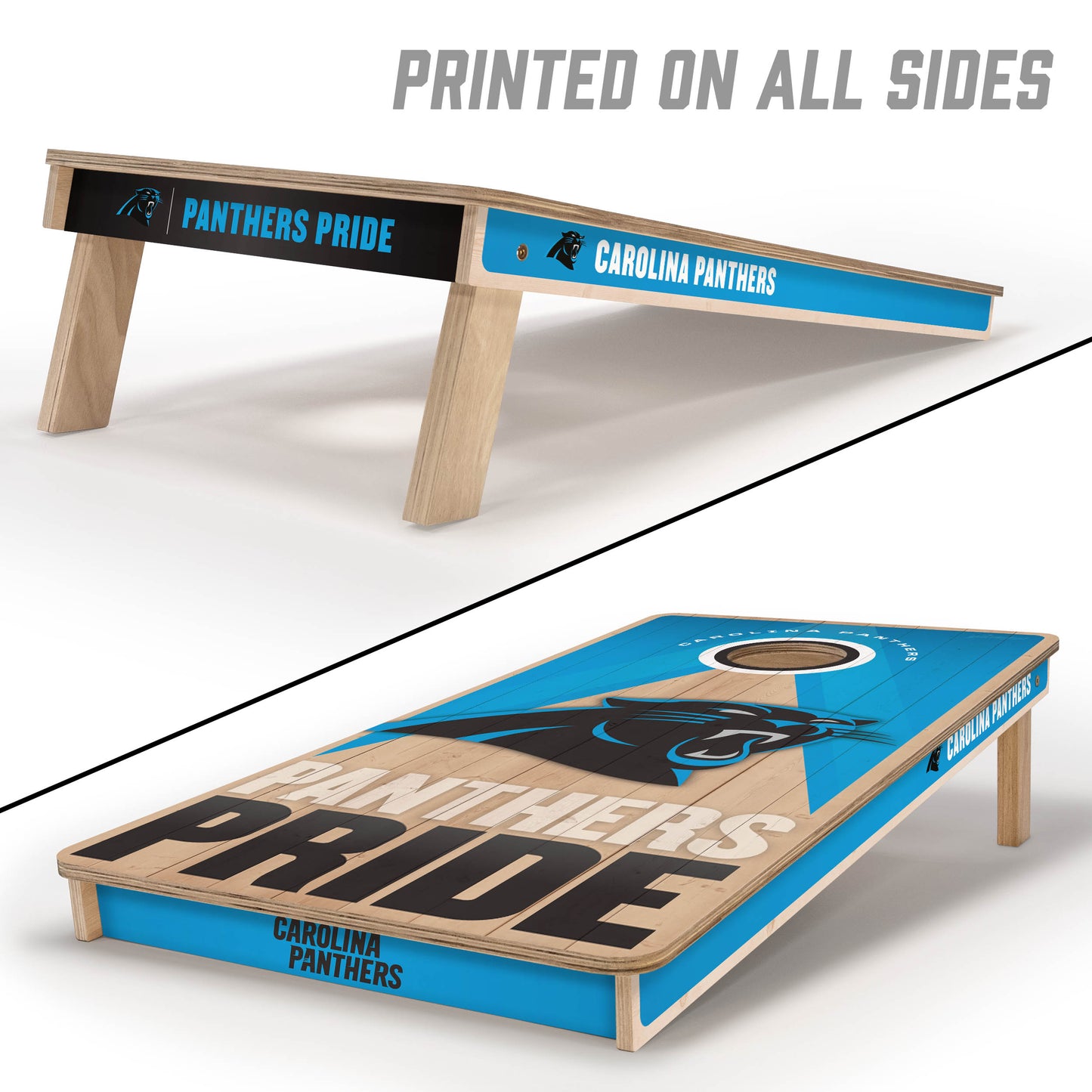 NFL Carolina Panthers 2' x 4' All-Wood Cornhole Set