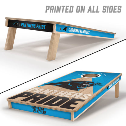 NFL Carolina Panthers 2' x 4' All-Wood Cornhole Set