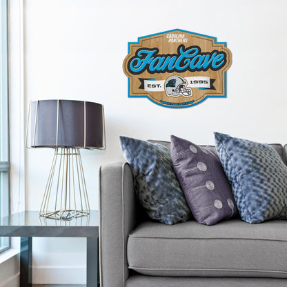 Carolina Panthers Fan Cave Wall Art Alt 1