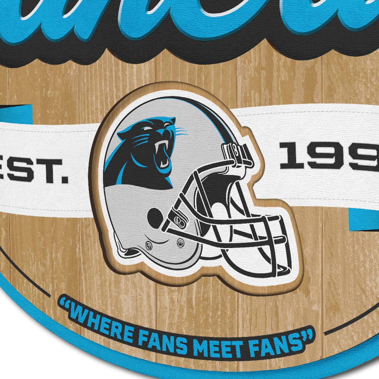 Carolina Panthers Fan Cave Wall Art Alt 3