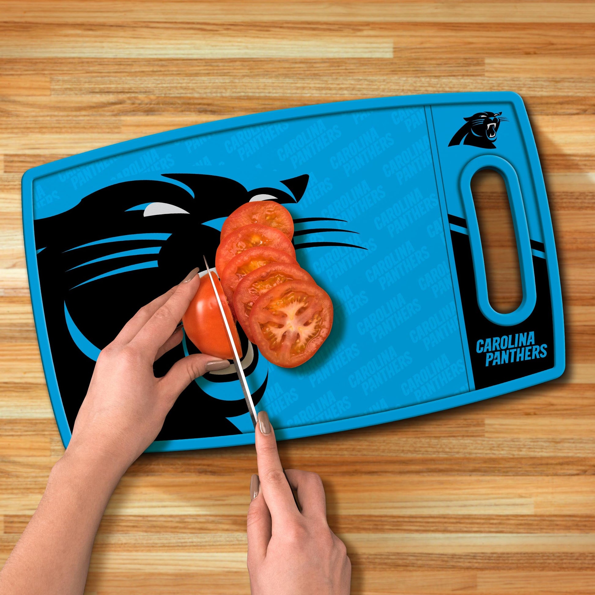 Carolina Panthers Logo Series Cutting Board Alt 3
