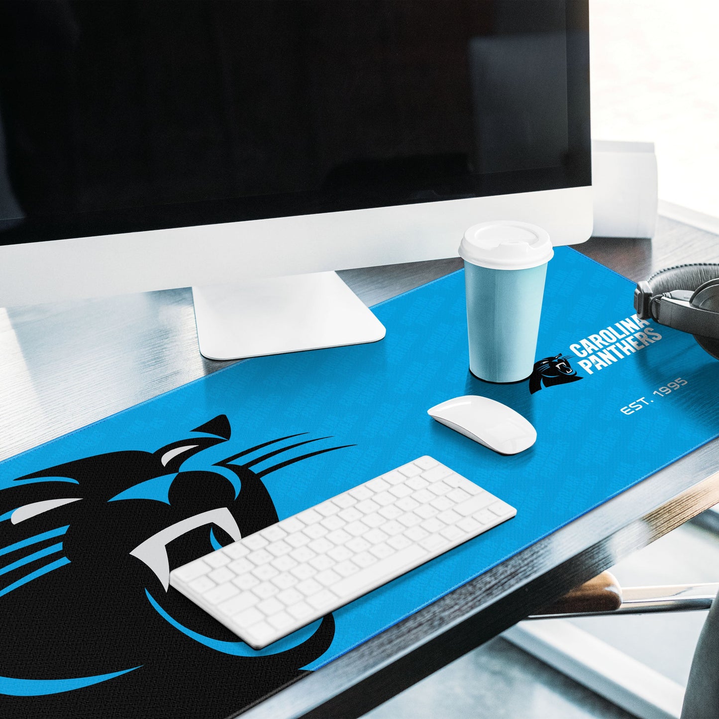 Carolina Panthers Logo Series Desk Pad Alt 2