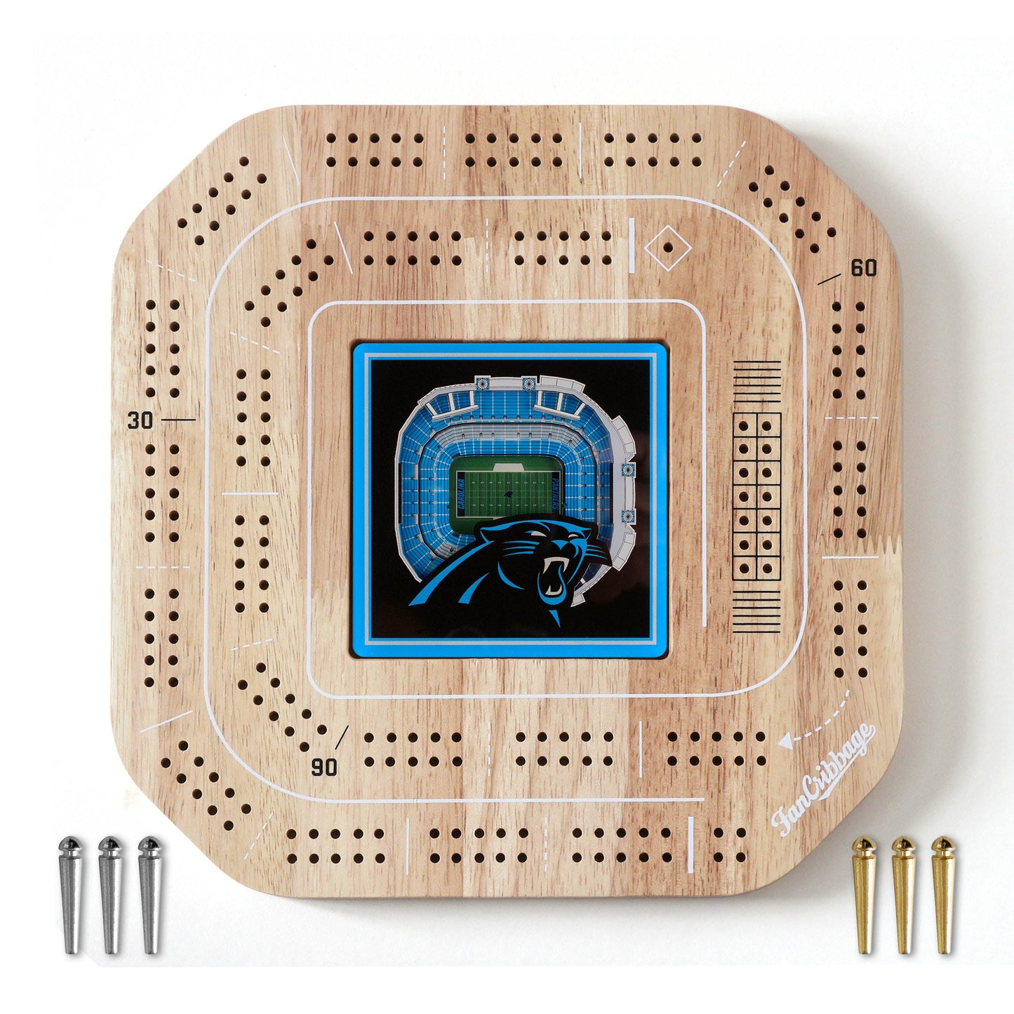 NFL Carolina Panthers StadiumView Cribbage Game