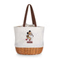 San Francisco 49ers Mickey Mouse - Coronado Canvas and Willow Basket Tote
