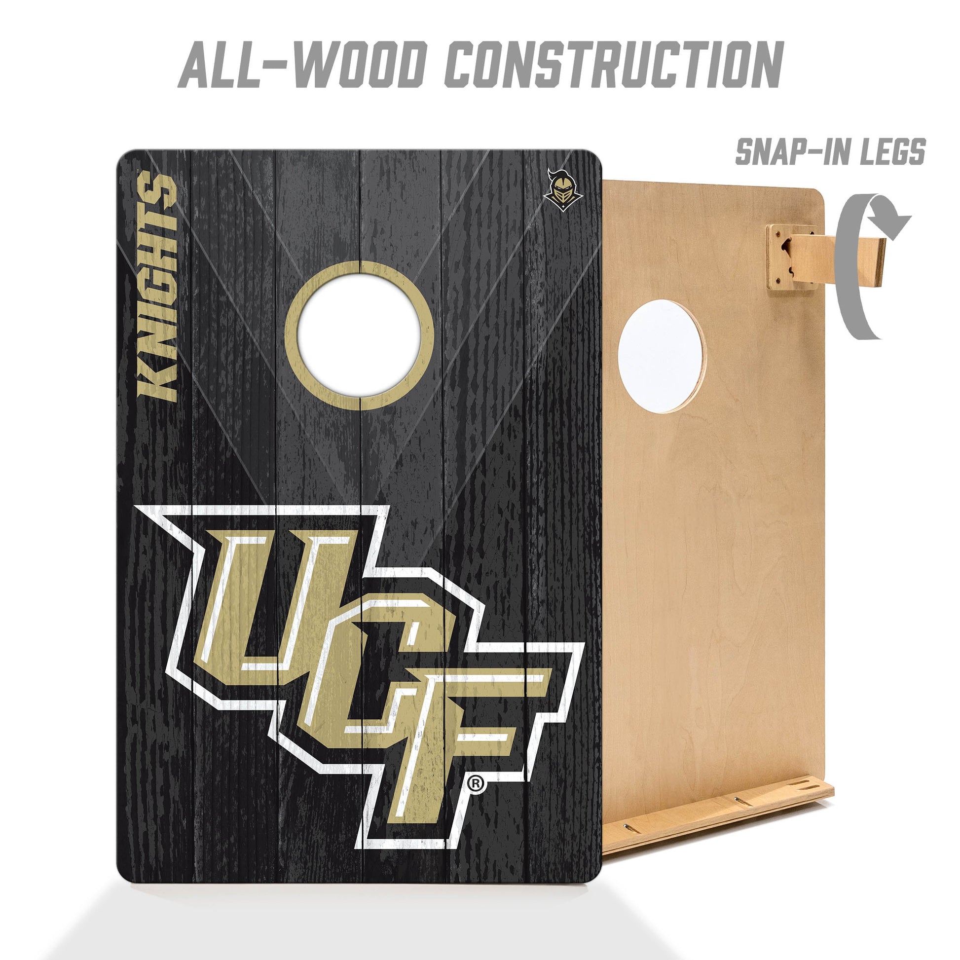 NCAA Central Florida Knights 2' X 3' All-Wood Cornhole Set - Alt 2
