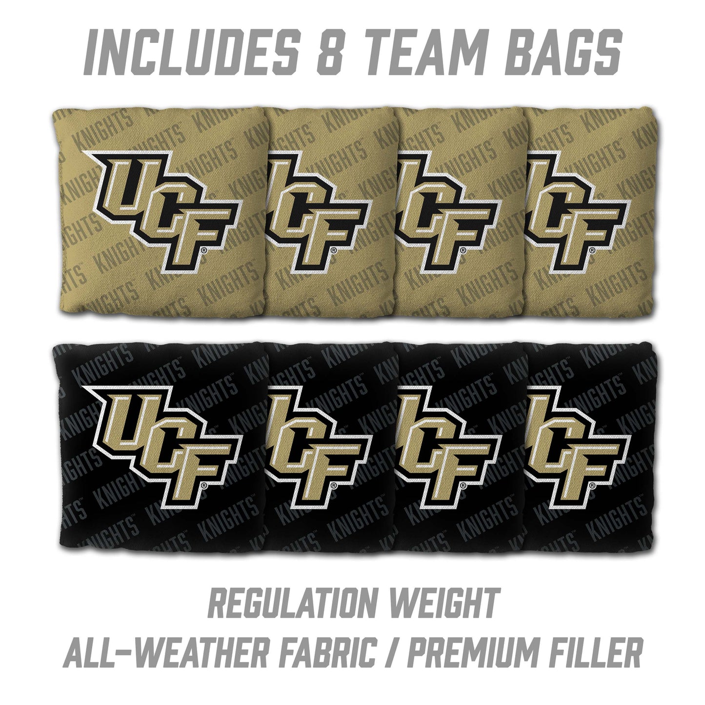 NCAA Central Florida Knights 2' X 3' All-Wood Cornhole Set - Alt 3