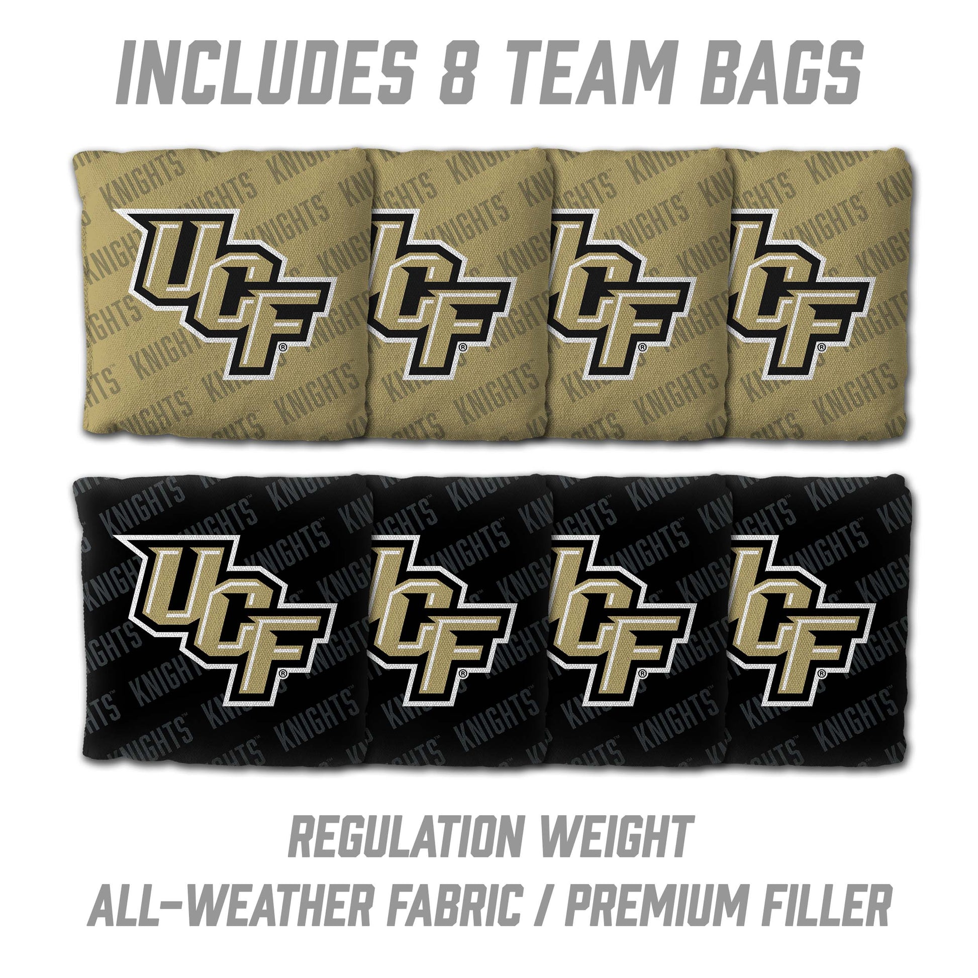 NCAA Central Florida Knights 2' X 3' All-Wood Cornhole Set - Alt 3