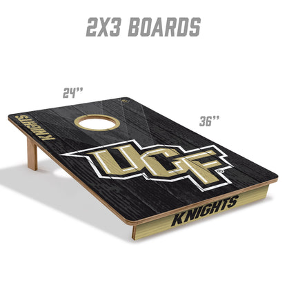 NCAA Central Florida Knights 2' X 3' All-Wood Cornhole Set - Alt 4