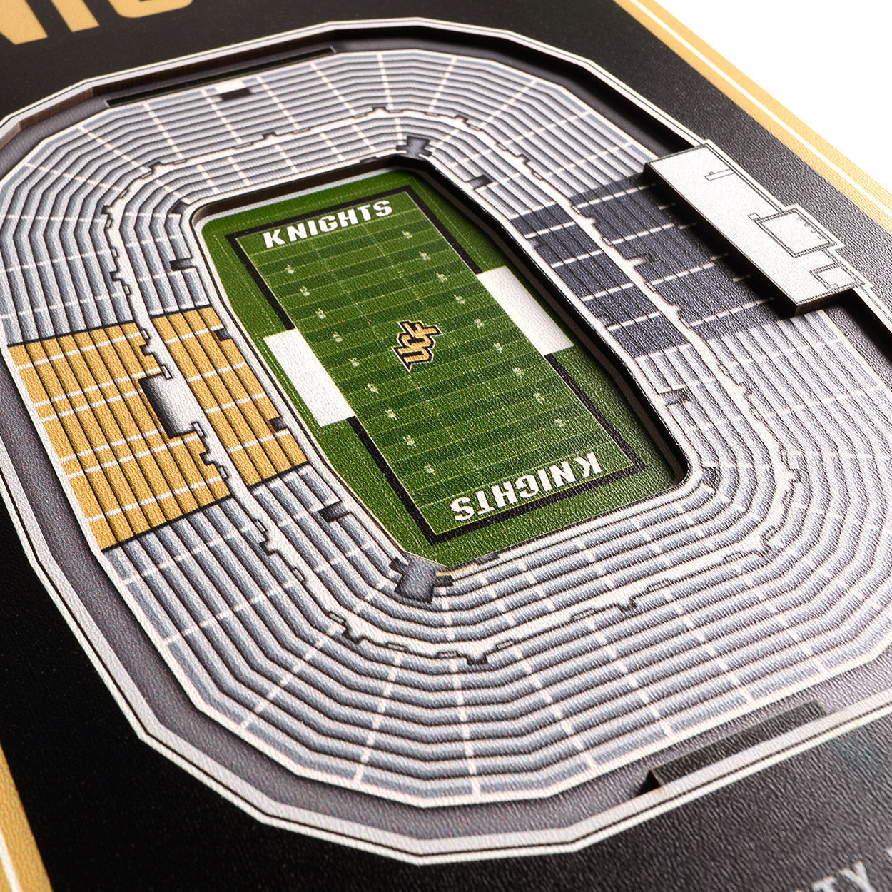 NCAA Central Florida Knights 3D Stadium Banner 8' X 32'