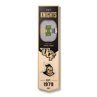 NCAA Central Florida Knights 3D Stadium Banner 8' X 32'