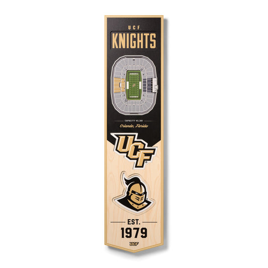 NCAA Central Florida Knights 3D Stadium Banner 8' X 32'