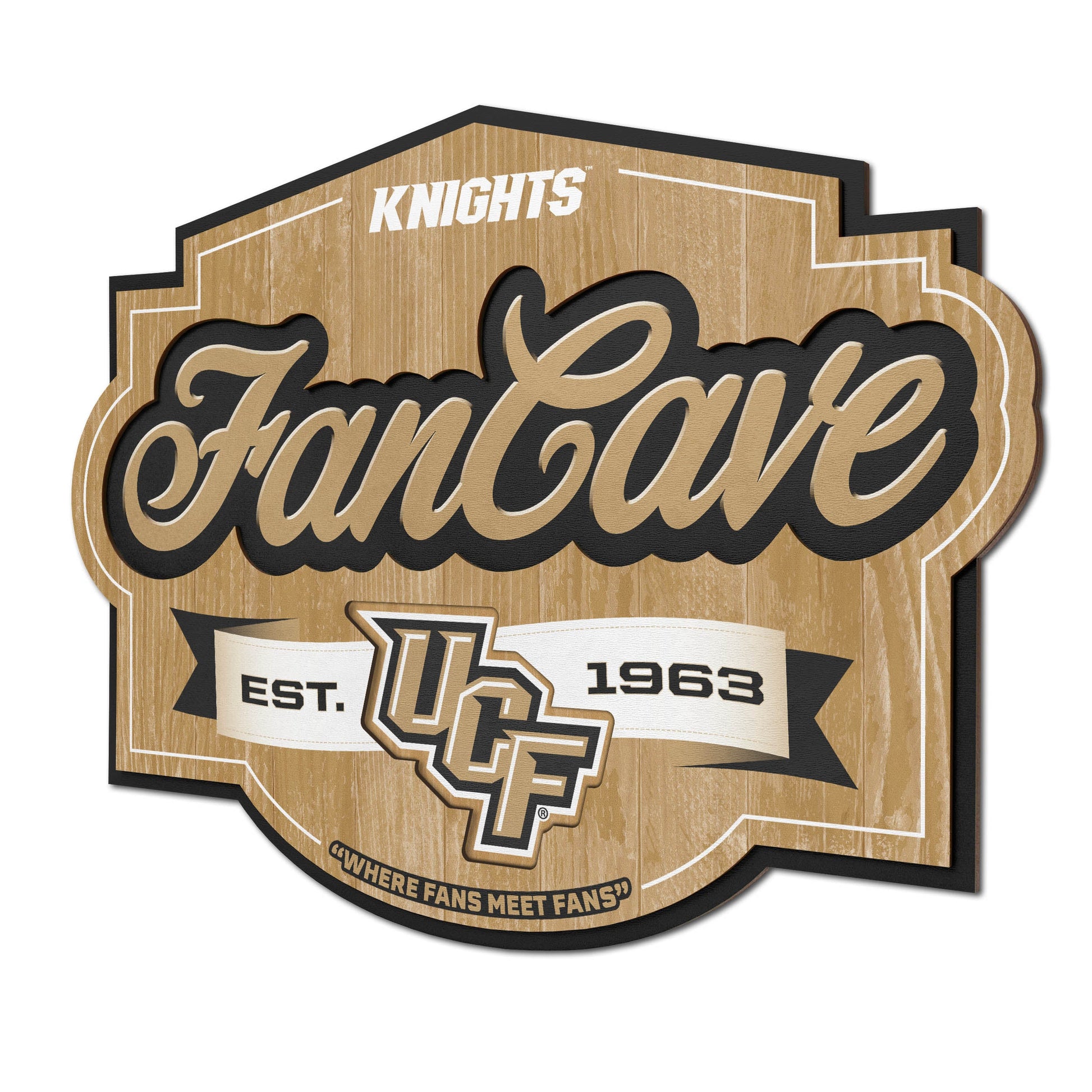 Central Florida Knights Fan Cave Sign
