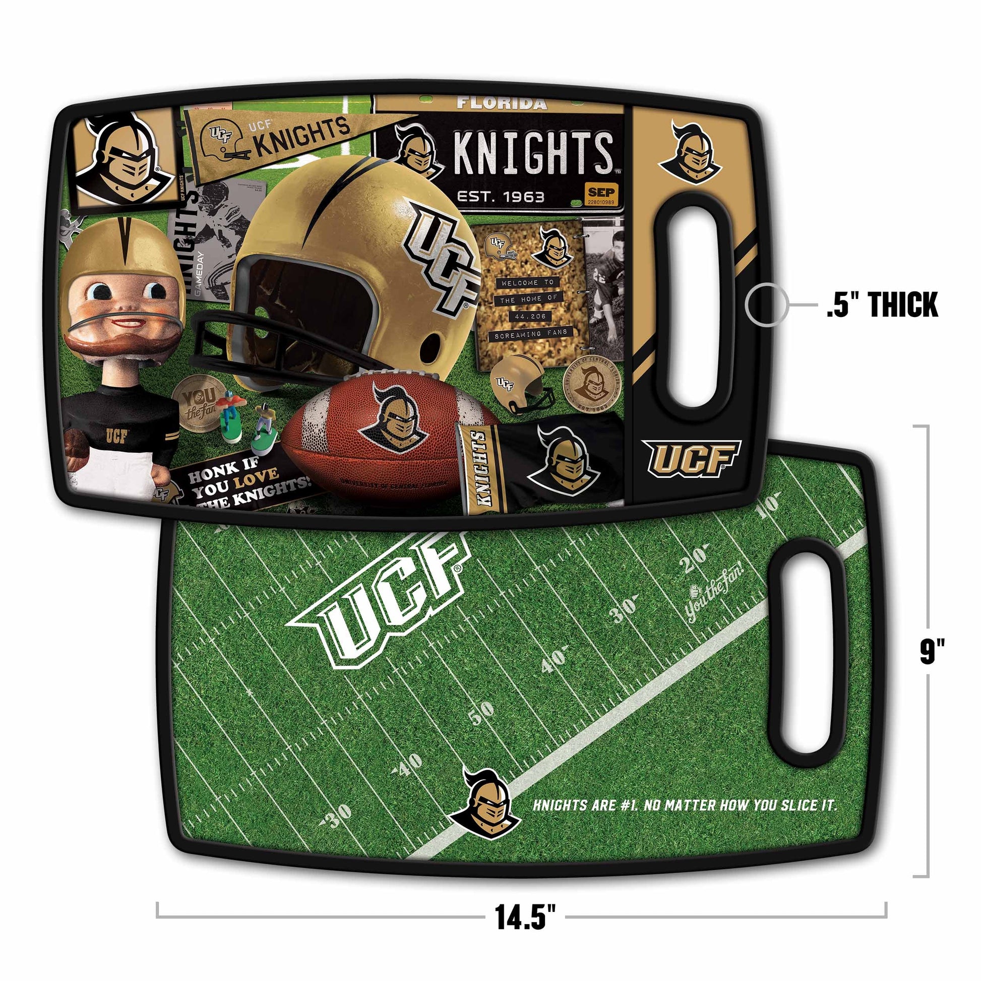 Central Florida Knights Retro Series Cutting Board Alt 1