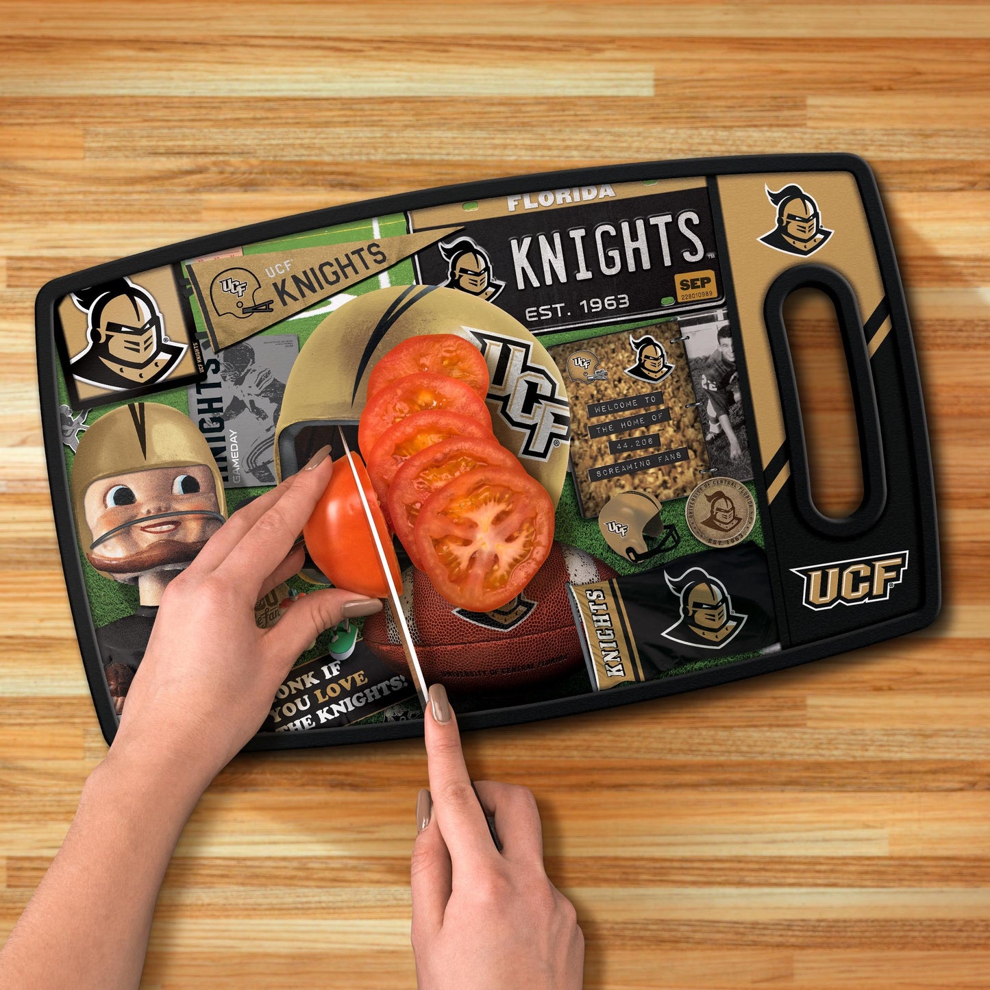 Central Florida Knights Retro Series Cutting Board Alt 3