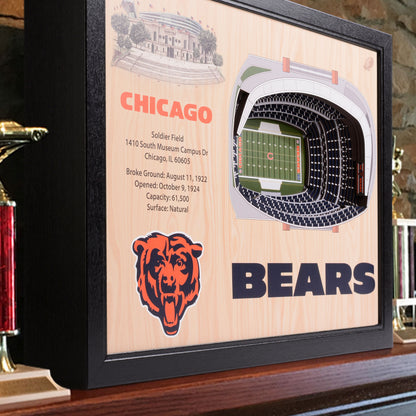 NFL Chicago Bears 25-Layer StadiumView Wallart