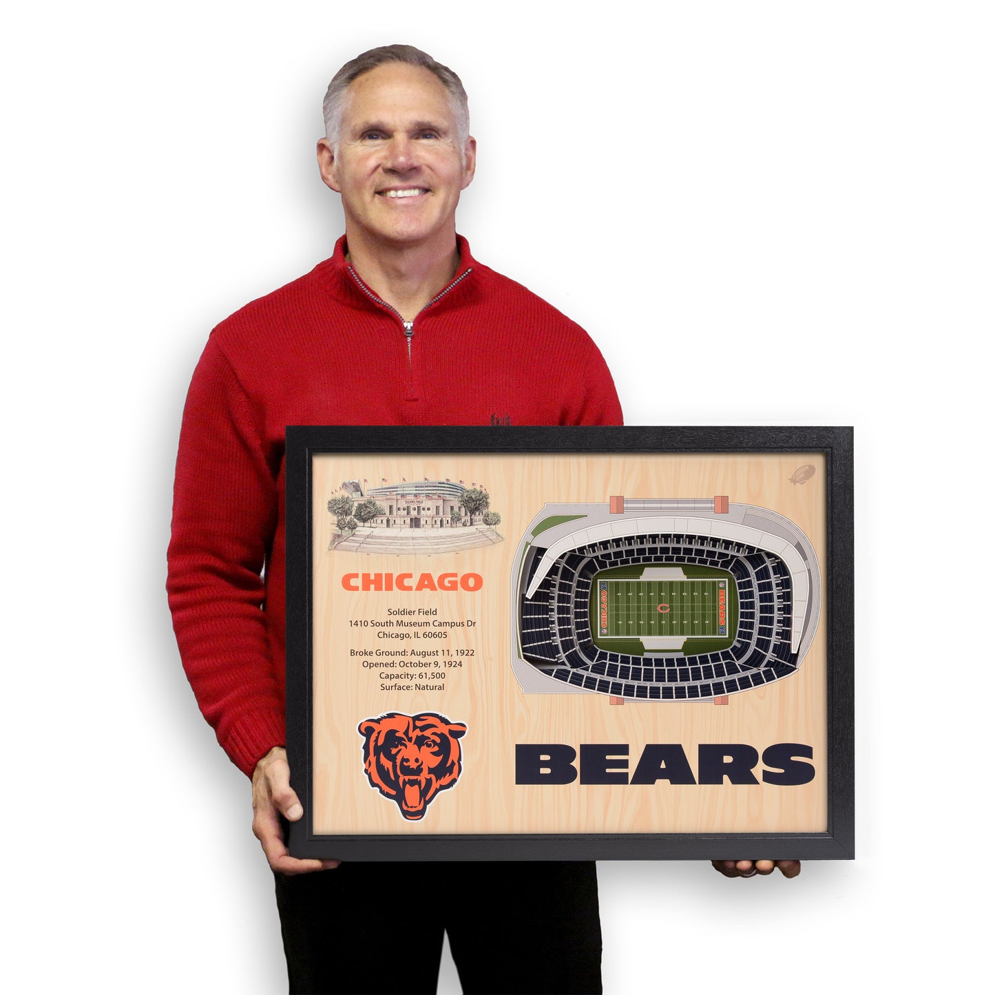 NFL Chicago Bears 25-Layer StadiumView Wallart