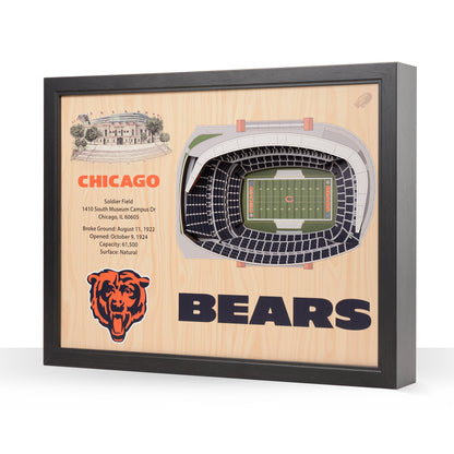 NFL Chicago Bears 25-Layer StadiumView Wallart