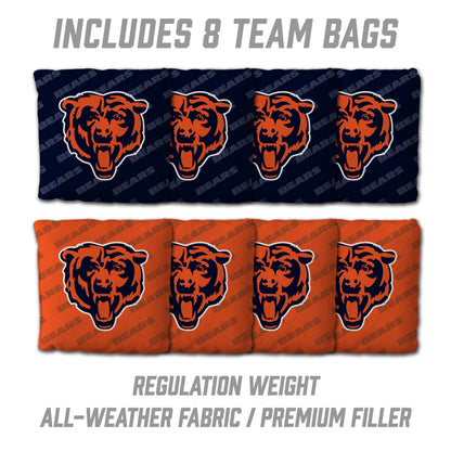 NFL Chicago Bears 2' X 3' All-Wood Cornhole Set - Alt 3