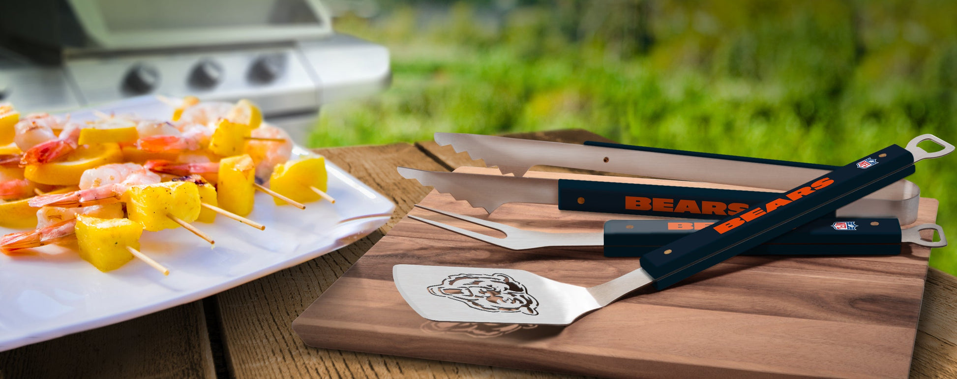 NFL Chicago Bears Spirit Series 3-Piece BBQ Set - Alt View 1